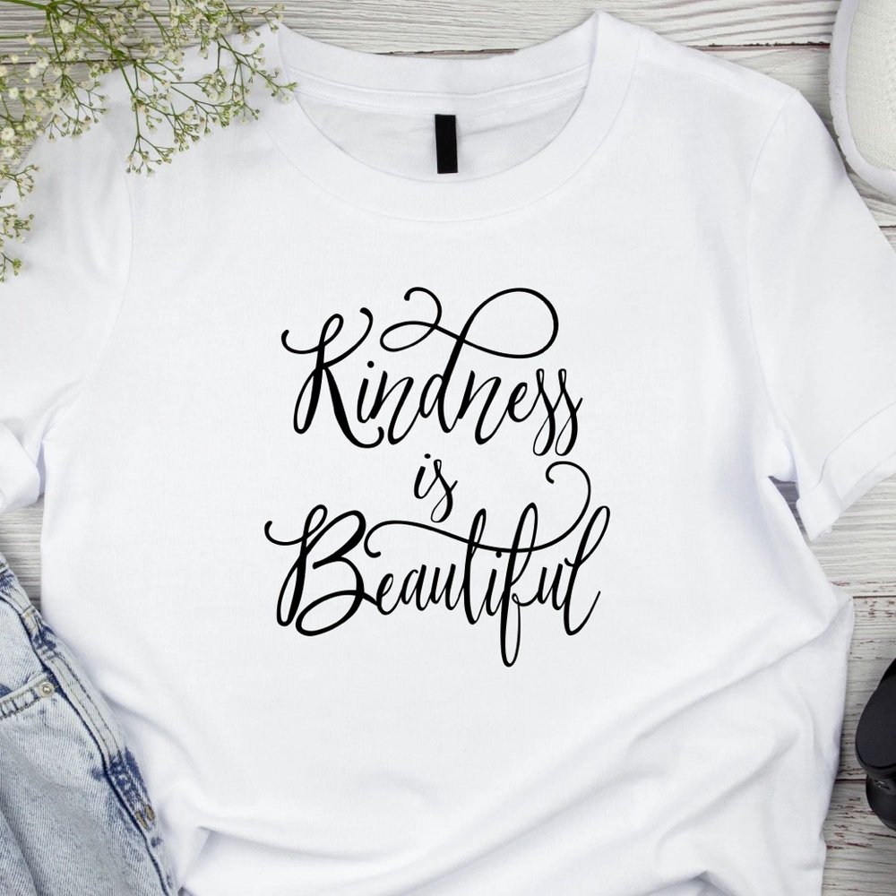Kindness is Beautiful Handmade Tee - Picture 1 of 1